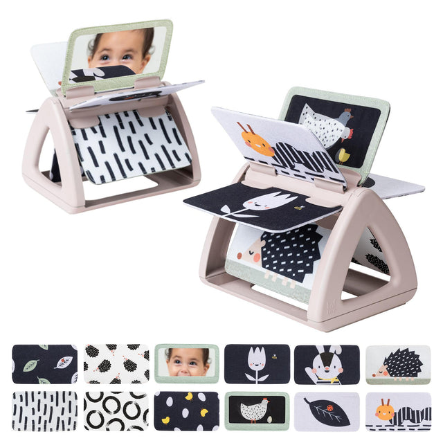 Taf toys lavinamoji besisukanti kontrastinė  knygelė Black & White knygelė kūdikiui