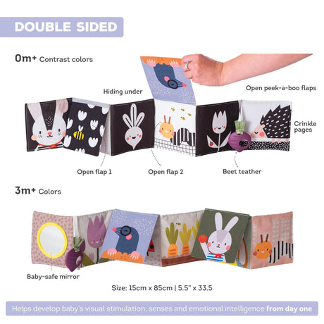 Taf toys lavinamoji knygelė Urban garden