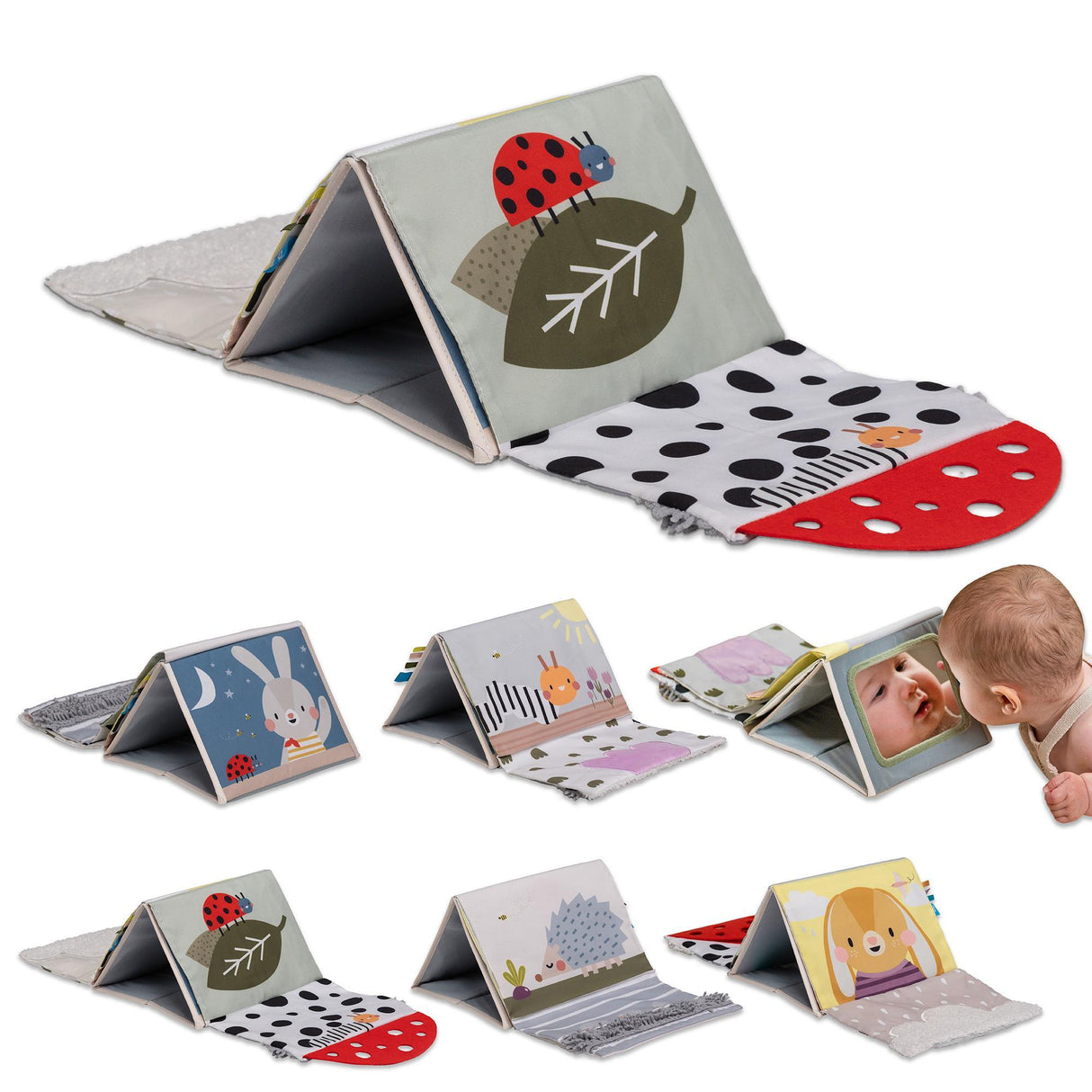 Taf toys lavinamoji knygelė Tummy time Sensory book