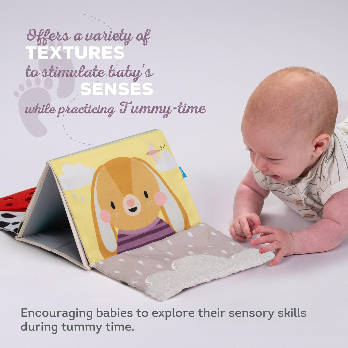Taf toys lavinamoji knygelė Tummy time Sensory book