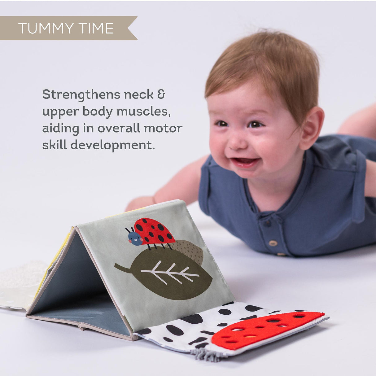 Taf toys lavinamoji knygelė Tummy time Sensory book