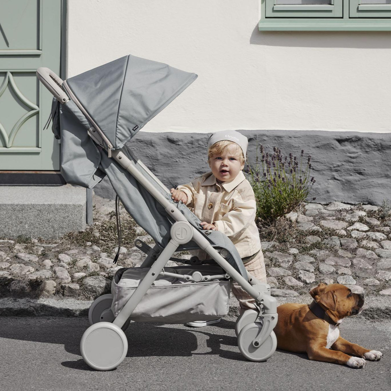 Elodie Details MONDO sportinis vežimėlis Green Pebble – babybaby.lt