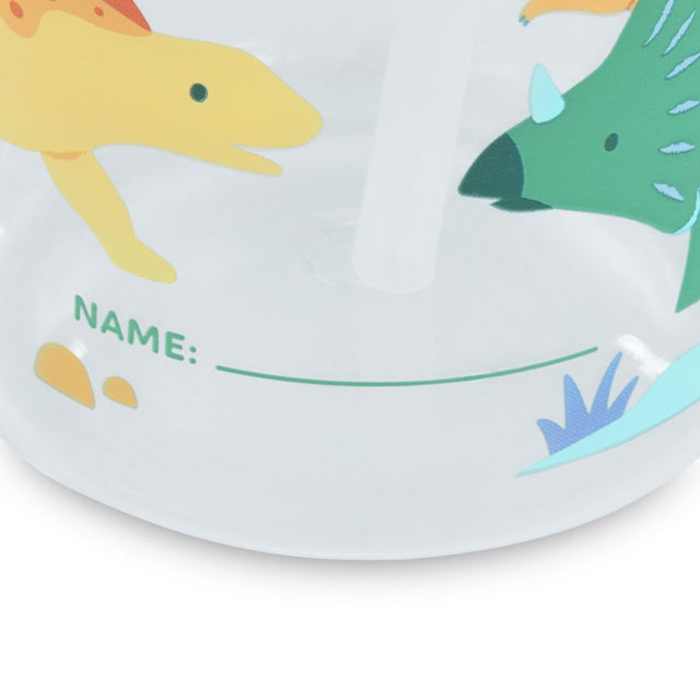 Miniland vaikiška gertuvė su šiaudeliu Kiddie Bottle Jurassic, 450 ml