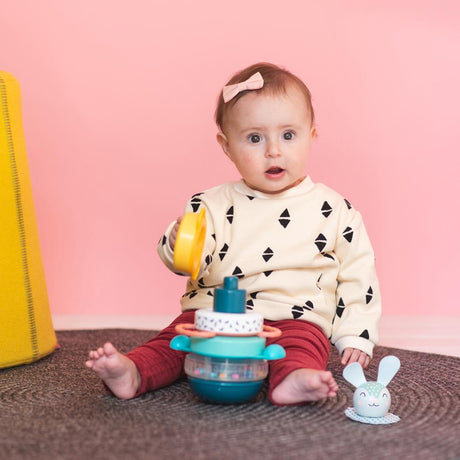 Taf Toys žiedų bokštas „Hunny Bunny“