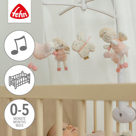 Fehn muzikinė karuselė šviečianti tamsoje LAND Pink