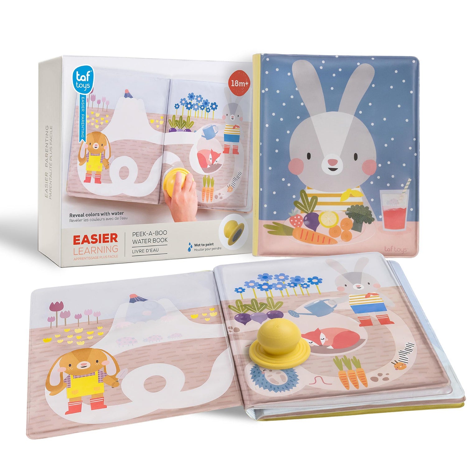 Taf toys lavinamoji vandens spalvinimo knygelė Peek-A-Boo