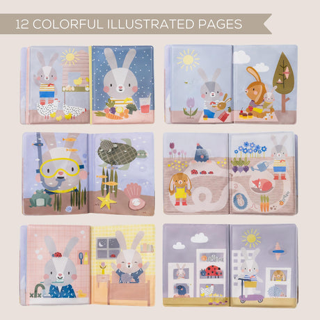 Taf Toys abpusēja mīksta grāmata mazuļiem "Pasaka"