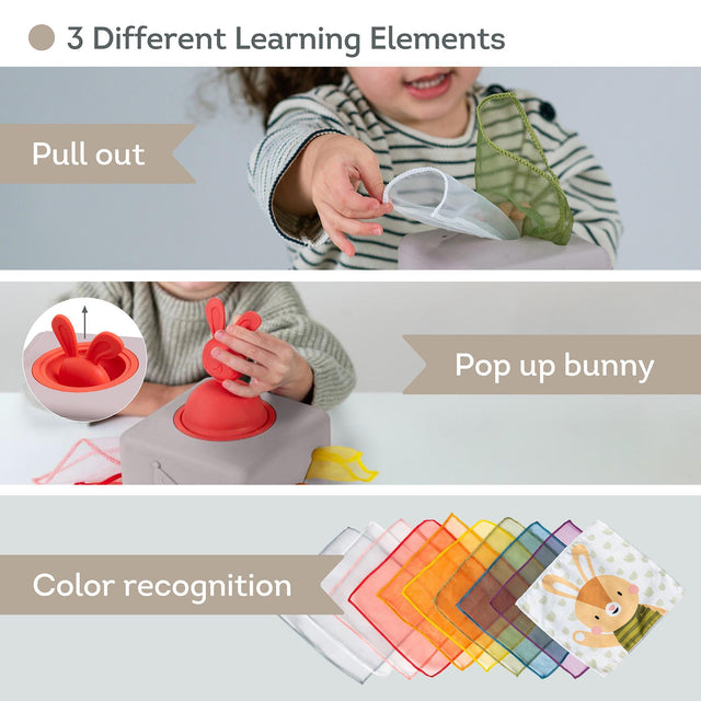 Taf Toys lavinamasis žaislas Pop Up Tissue Box