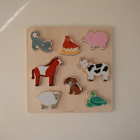 Mushie izglītojošo rotaļlietu krūzes tornis — primārās krāsas (oriģināls) 