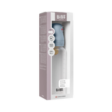 BIBS plastikinis buteliukas nuo dieglių 270 ml (Baby Blue) pilnas komplektas