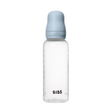BIBS plastikinis buteliukas nuo dieglių 270 ml (Baby Blue) pilnas komplektas