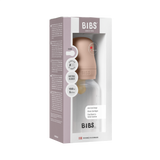 BIBS plastikinis buteliukas nuo dieglių 150 ml (Blush) pilnas komplektas