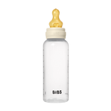 BIBS plastikinis buteliukas nuo dieglių 270 ml (Ivory) pilnas komplektas