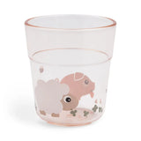 Done by Deer vaikiška stiklinė Glass L Tiny farm Powder (180 ml)