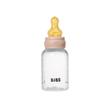 BIBS plastikinis buteliukas nuo dieglių 150 ml (Blush) pilnas komplektas