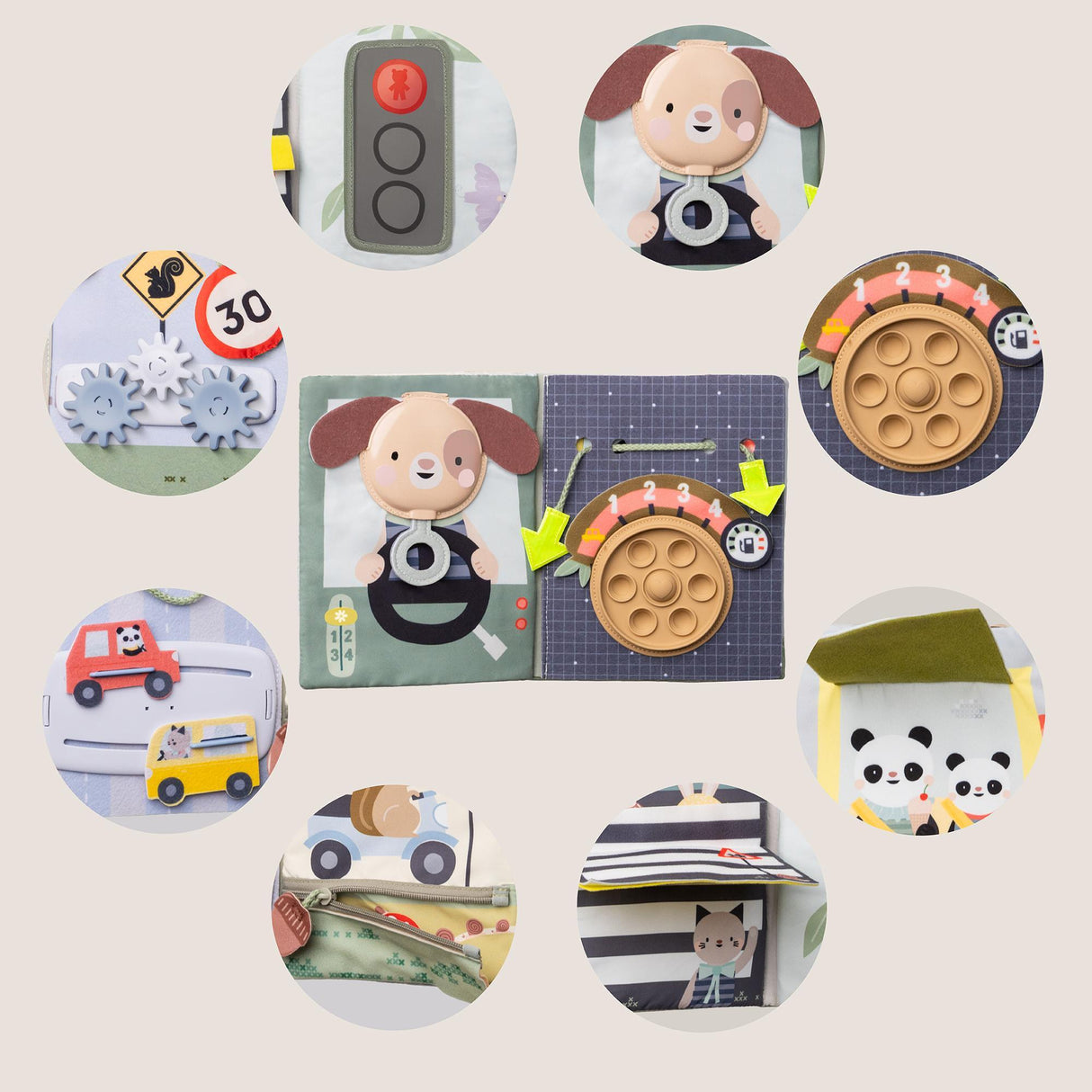 Taf Toys abpusēja mīksta grāmata mazuļiem "Pasaka"