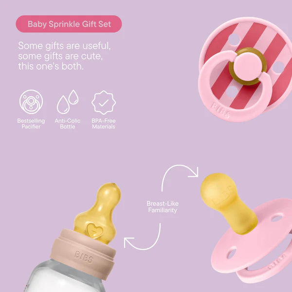 BIBS dovanų rinkinys kūdikiui Baby Sprinkle Gift Set Blush