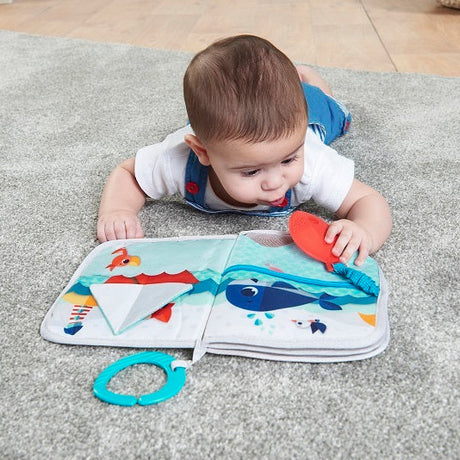 Tiny Love minkšta lavinamoji knygelė kūdikiui Minkšta knygelė Where Do I Travel Meadow Days