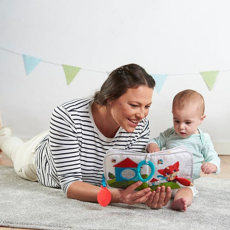 Tiny Love minkšta lavinamoji knygelė kūdikiui Minkšta knygelė Where Do I Travel Meadow Days