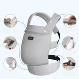 Momcozy ergonominė kūdikių nešioklė su tinkleliu, pilka