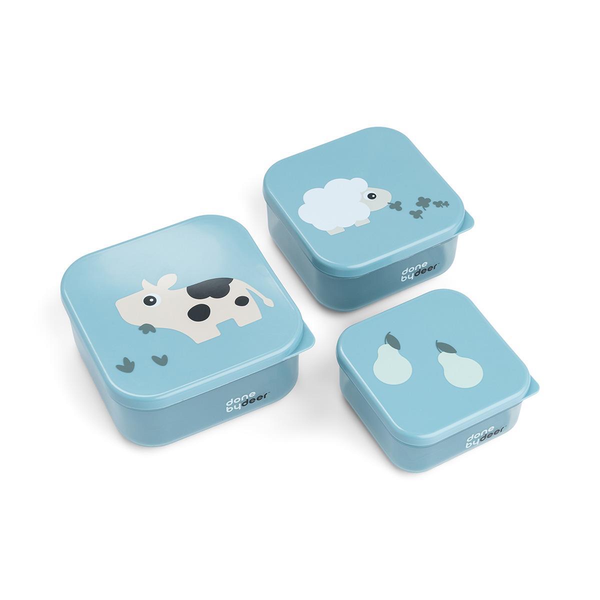 Deer suupistekastid Happy Clouds Green (3 konteinerit) 