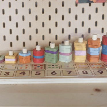 PolarB medinis edukacinis žaislas Count & Match