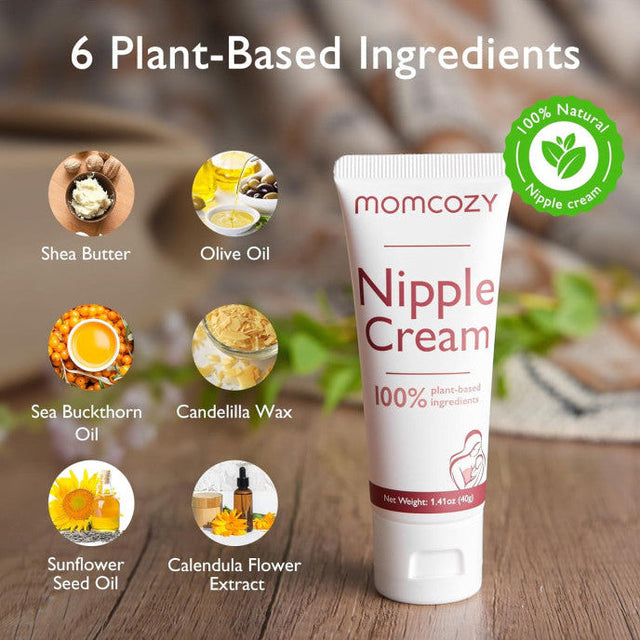 Momcozy 100 % natūralus, veganiškas, be lanolino spenelių kremas (30 ml)