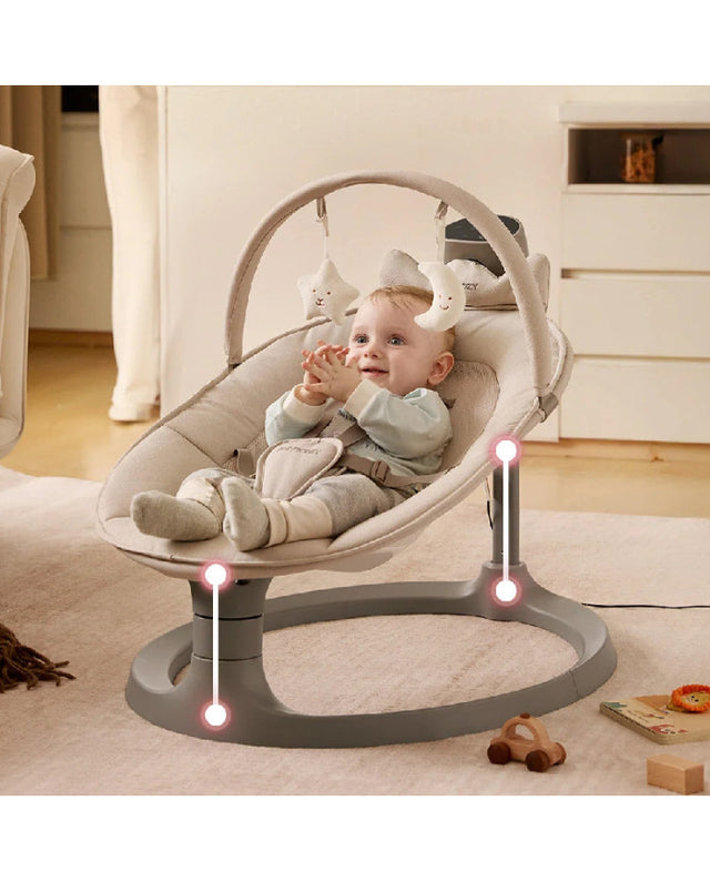 Momcozy 2-in-1 elektrinė sūpynė-kėdutė nuo gimimo iki 30 kg