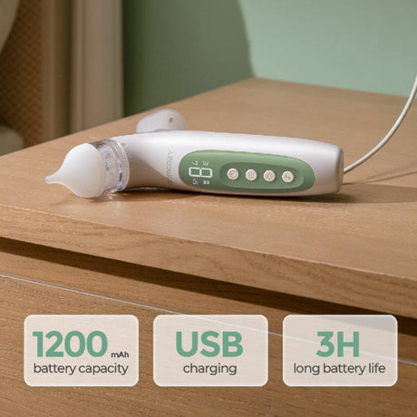 Momcozy 2in1 elektrinis nosies aspiratorius su purkštuku BreezyClear