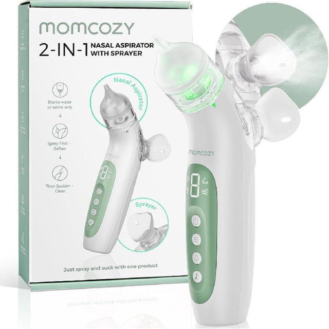 Momcozy 2in1 elektrinis nosies aspiratorius su purkštuku BreezyClear