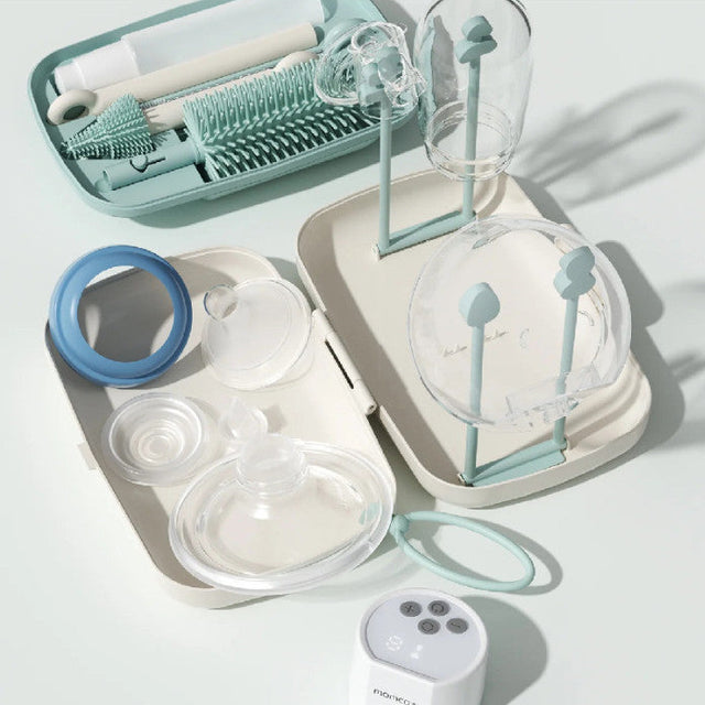 Momcozy 7 in 1 kūdikio buteliukų valymo rinkinys, žalias