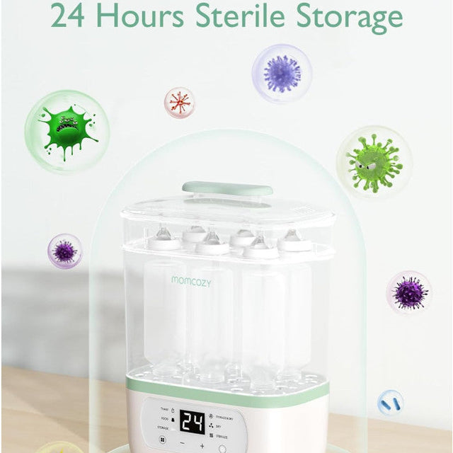 Momcozy 8-in-1 elektrinis garų buteliukų sterilizatorius kūdikiams