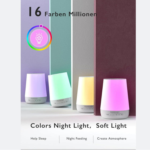 Momcozy baltojo triukšmo aparatas - šviestuvas