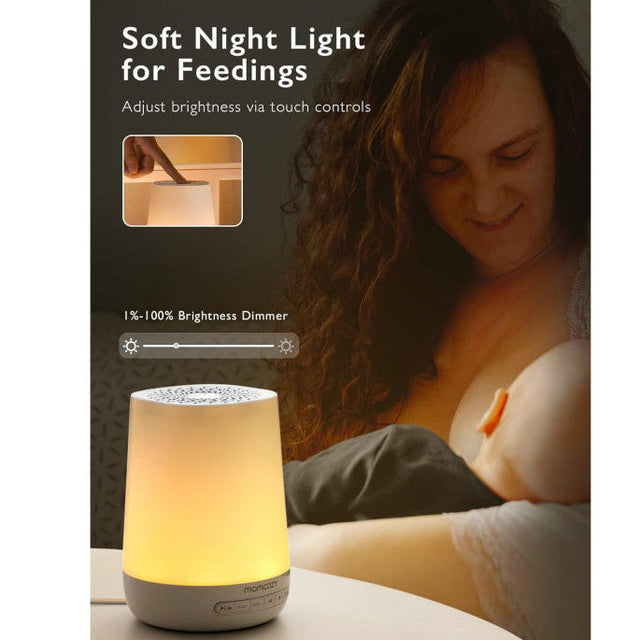 Momcozy baltojo triukšmo aparatas - šviestuvas