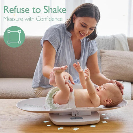 Momcozy daugiafunkcinės elektrinės kūdikių svarstyklės 2in1 su ūgio matavimo funkcija