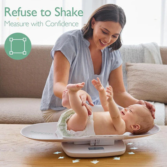 Momcozy daugiafunkcinės elektrinės kūdikių svarstyklės 2in1 su ūgio matavimo funkcija