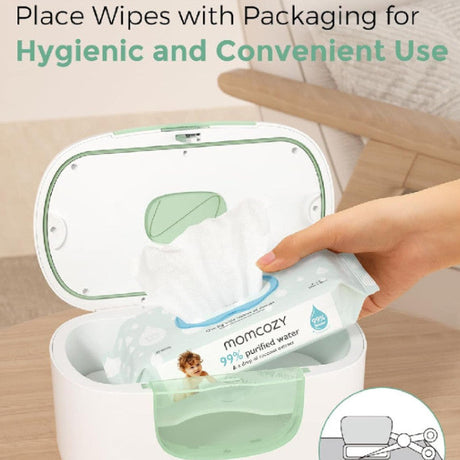 Momcozy didelės talpos drėgnų servetėlių šildytuvas