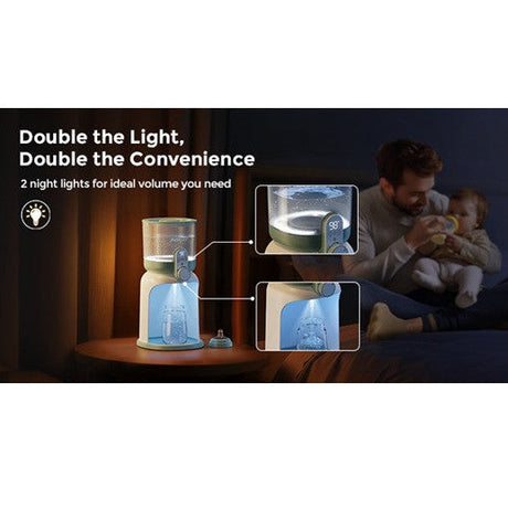 Momcozy Dual Lights vandens šildytuvas naktiniams maitinimams