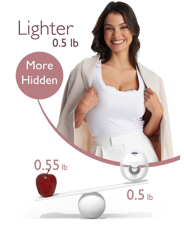 Momcozy dvigubas nešiojamas belaidis pientraukis M5, purpurinis