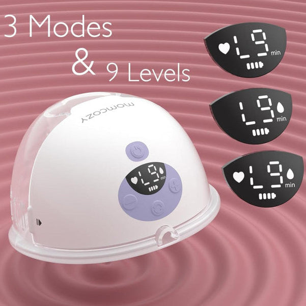 Momcozy dvigubas nešiojamas belaidis pientraukis M5, purpurinis