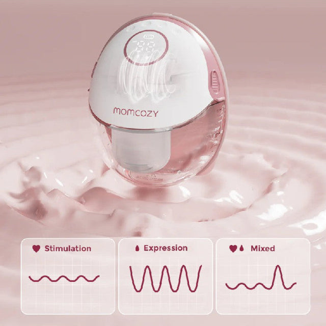 Momcozy dvigubas nešiojamas belaidis pientraukis M6, pilkas