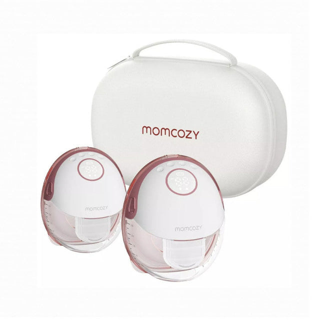 Momcozy dvigubas nešiojamas belaidis pientraukis M6, rausvas