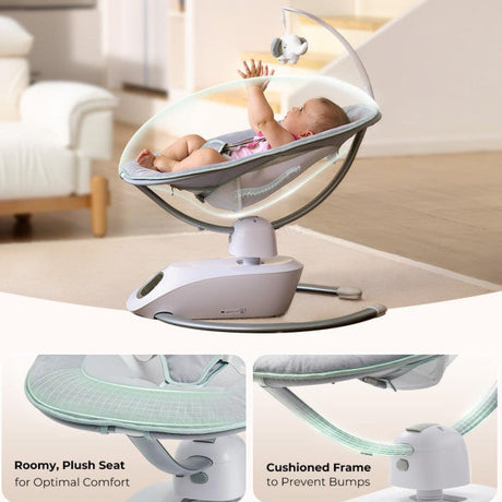 Momcozy elektrinės 3D judėjimo sūpynės kūdikiams Cocosway