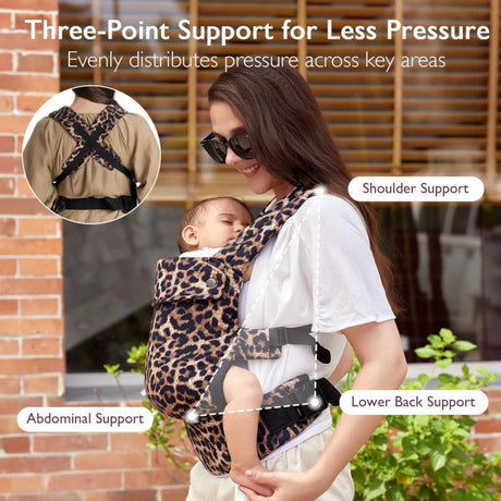Momcozy ergonominė kūdikių nešioklė Leopard