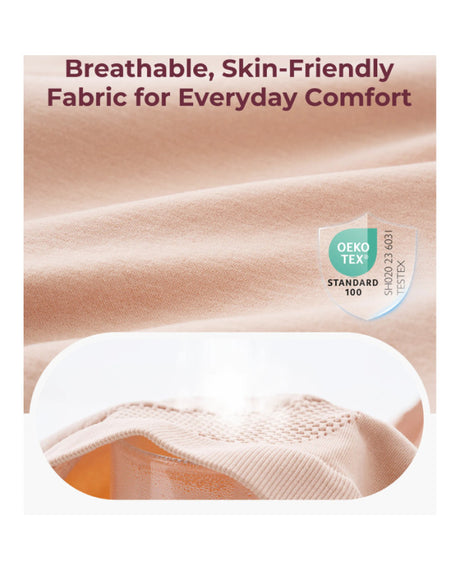 Momcozy besiūlės kelnaitės nėščiosioms aukštu liemeniu, 3 vnt., Black / Almond / Oyster Pink