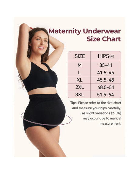 Momcozy besiūlės kelnaitės nėščiosioms aukštu liemeniu, 3 vnt., Black / Almond / Oyster Pink