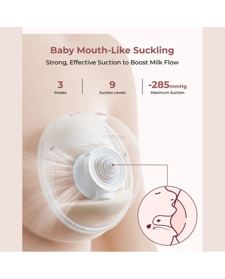 Momcozy M5 Smart nešiojamas belaidis pientraukis Grey