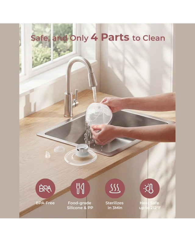 Momcozy M5 Smart nešiojamas belaidis pientraukis Grey