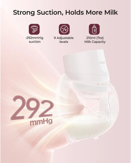 Momcozy nešiojamas belaidis pientraukis S12 Pro Quick, White