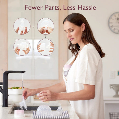 Momcozy nešiojamas belaidis pientraukis S12 Pro, rožinis